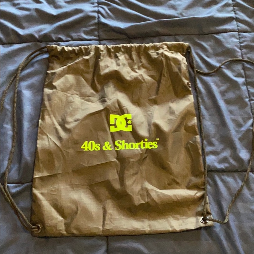 DC x 40’s and shorties drawstring black bag RARE
